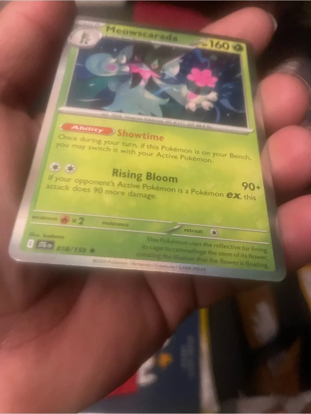 Meowscarada Pokémon Card (018)